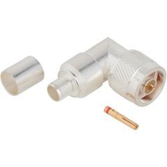 M39012/05-0501 N-Type Right Angle Crimp Plug RG-8 RG-213 RG-225 50 Ohm QPL Approved