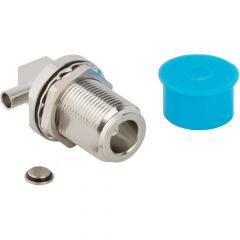N-Type Right Angle Solder Jack RG-402 0.141-inch Conformable Times Tflex 402 Bulkhead 50 Ohm