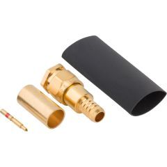 M39012/55-4502 SMA Straight Crimp Plug RG-55 RG-142 RG-223 RG-400 50 Ohm Safety Wire Holes QPL Approved