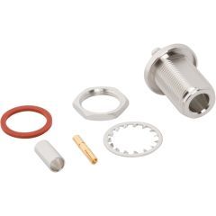 N-Type Straight Crimp Jack Times LMR-200 Optimized Bulkhead 50 Ohm