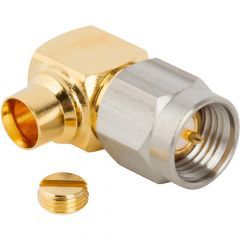 SMA Right Angle Solder Plug RG-402 0.141-inch Conformable Times Tflex 402 50 Ohm