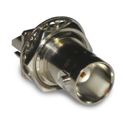 BNC Straight PCB Jack End Launch Bulkhead Rear Mount 75 Ohm