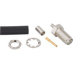 SMA Straight Crimp Jack RG-174 RG-188 RG-316 Times LMR-100A Bulkhead 50 Ohm