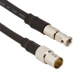 BNC Straight Jack to HD-BNC Straight Plug B4505R 75 Ohm 1.25 M 12G