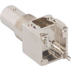 BNC Straight PCB Jack Through Hole Bulkhead Rear Mount 75 Ohm