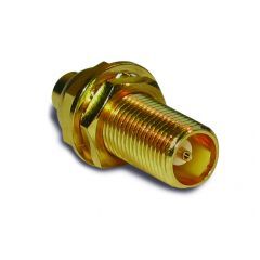 MCX Straight Solder Jack 0.085-inch Conformable 0.086-inch Conformable RG-405 Bulkhead Rear Mount 50 Ohm