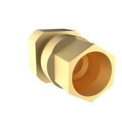 SMP Straight Solder Jack 0.085-inch Conformable 0.086-inch Conformable RG-405 Bulkhead Rear Mount 50 Ohm IP67