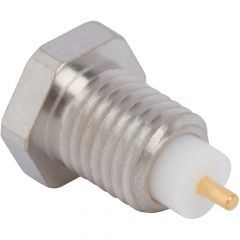 PSMP Straight Limited Detent Receptacle Jack Round Post Thread-in 50 Ohm
