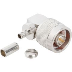 N-Type Right Angle Crimp Plug Times LMR-200 Optimized 50 Ohm
