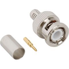 BNC Straight Crimp Plug RG-59 20AWG RG-59DS 75 Ohm