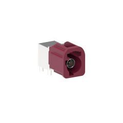 AUTOMATE Type A Mini-FAKRA Single Port PCB Through Hole Right Angle Plug 50 Ohm D Code