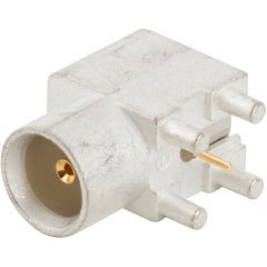 AFI Right Angle PCB Smooth Bore Jack Through Hole 75 Ohm