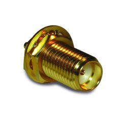 SMA Straight Jack Solder Cup Bulkhead 50 Ohm