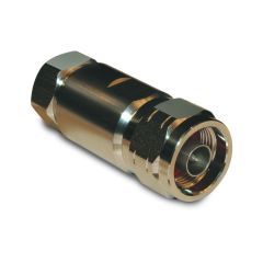 N-Type Straight Clamp Plug 1/2-inch Helical Corrugated 50 Ohm