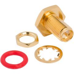 RP-SMA Straight Jack Solder Cup Bulkhead 50 Ohm