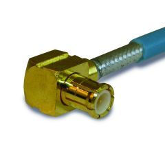 MCX Right Angle Solder Plug 0.141-inch Conformable RG-402 Times Tflex 402 50 Ohm