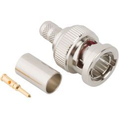 BNC Straight Crimp Plug RG-59 RG-62 75 Ohm