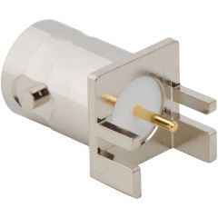 BNC Straight PCB Jack End Launch Bulkhead Rear Mount 75 Ohm