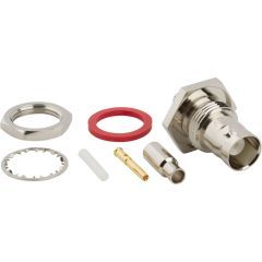 BNC Straight Crimp Jack RG-179 Belden 179DT Bulkhead Rear Mount 50 Ohm