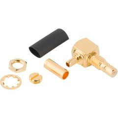 SMB Right Angle Crimp Jack RG-174 RG-188 RG-316 Times LMR-100A Bulkhead 50 Ohm