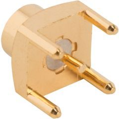 SMP Straight PCB Smooth Bore Jack Through Hole 50 Ohm