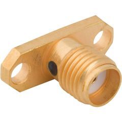 SMA Panel Mount Jack 2-Hole Flange Solder Cup 50 Ohm