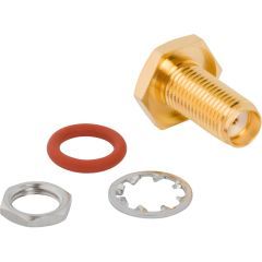 SMA Straight Solder Jack RG-405 0.086-inch Conformable Bulkhead Rear Mount 50 Ohm IP67
