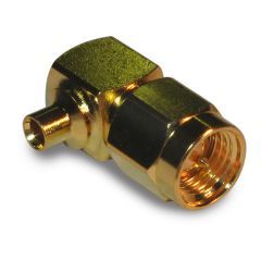 SMA Right Angle Solder Plug RG-405 0.086-inch Conformable 50 Ohm