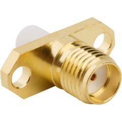 SMA Panel Mount Jack 2-Hole Flange Round Post 50 Ohm
