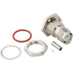 RP-TNC Straight Crimp Jack RG-178 Rear Bulkhead 50 Ohm IP67