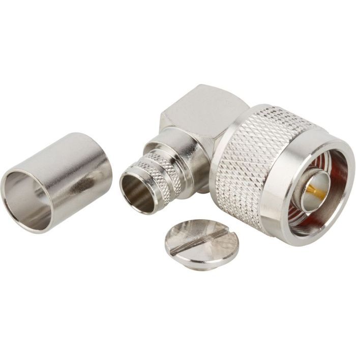 PiNE ② N-Type Right Angle Crimp Plug RG-8 RG-213 RG-225 50 Ohm | 172176
