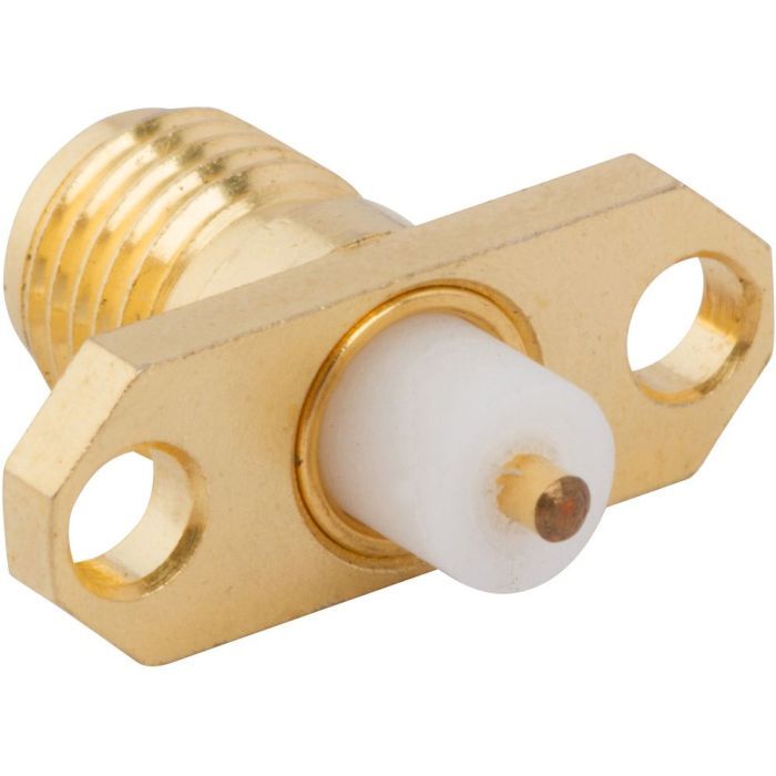 pepe☆ SMA Panel Mount Jack 2-Hole Flange Round Post 50 Ohm | 132147-47