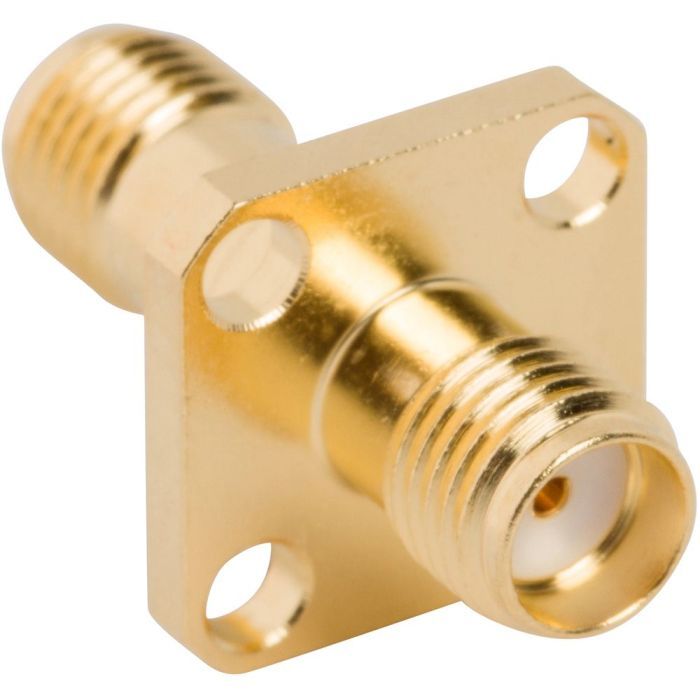 SMA Jack to SMA Jack Adapter 50 Ohm Straight 4-Hole Flange | 132340