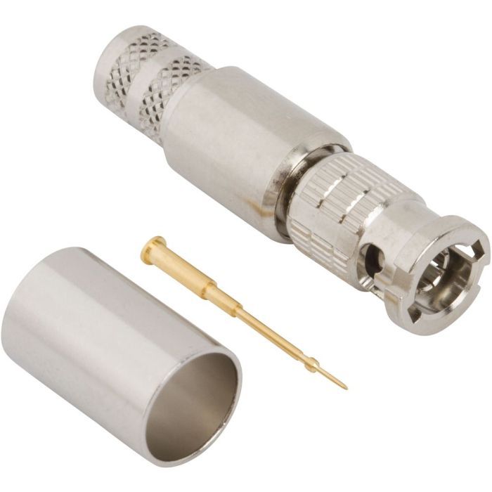 HD-BNC Straight Crimp Plug Belden 1694A 75 Ohm 12G Optimized