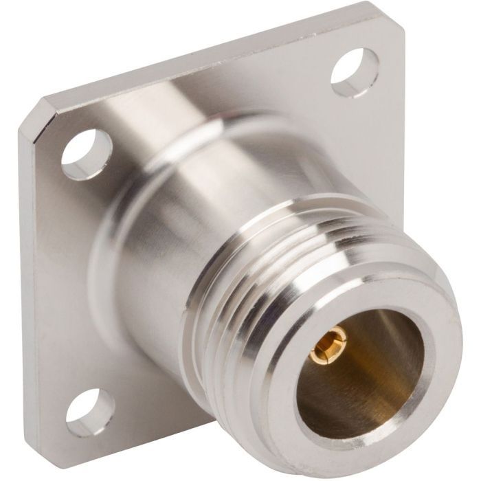 SZKページ N-Type Panel Mount Jack 4-Hole Flange Solder Cup 50 Ohm | 172119
