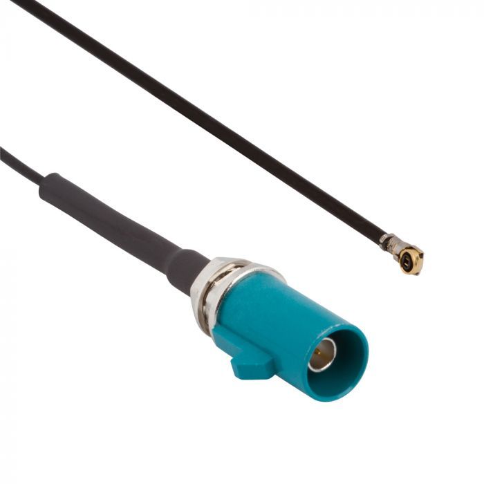 AMC4 Right Angle Plug to FAKRA Straight Plug 1.13 mm 50 Ohm AMC4 Right Angle Plug to FAKRA Straight Plug 1.13 mm 50 Ohm