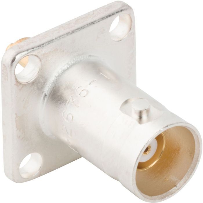 Triax Panel Mount Jack 4-Hole Flange Solder Cup Non-Constant