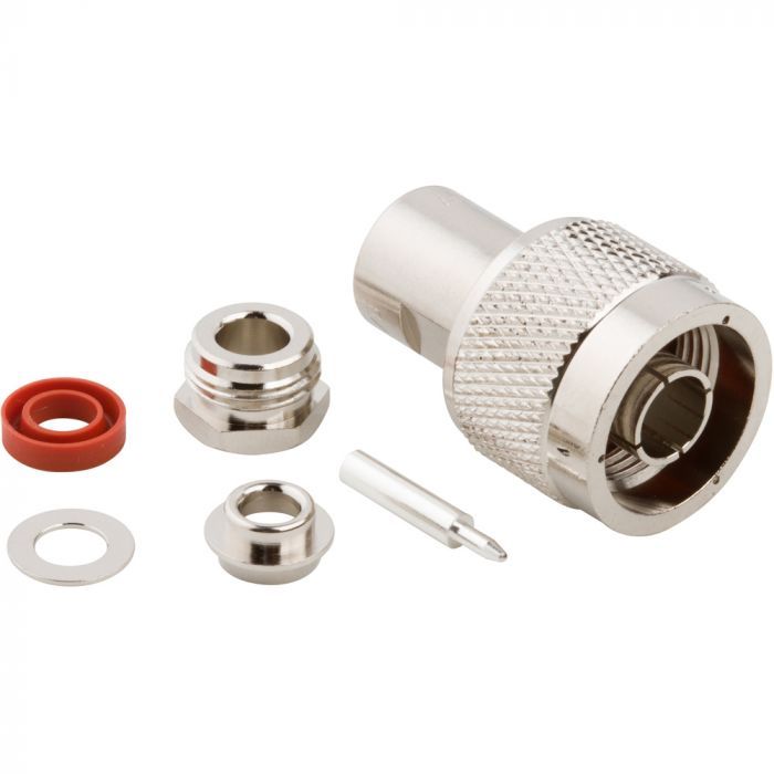 UG-536B/U N-Type Straight Clamp Plug RG-58 RG-141 Times LMR-195 50 Ohm |  000-34025
