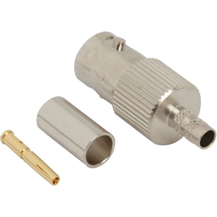 BNC Straight Crimp Jack RG-58 RG-141 Times LMR-195 50 Ohm
