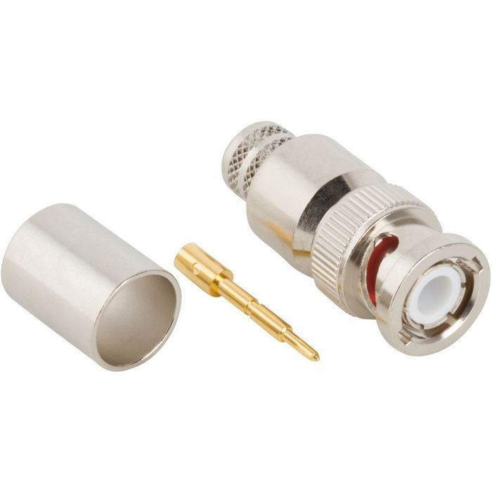 BNC Straight Crimp Plug Times LMR-400 Belden 9913 50 Ohm