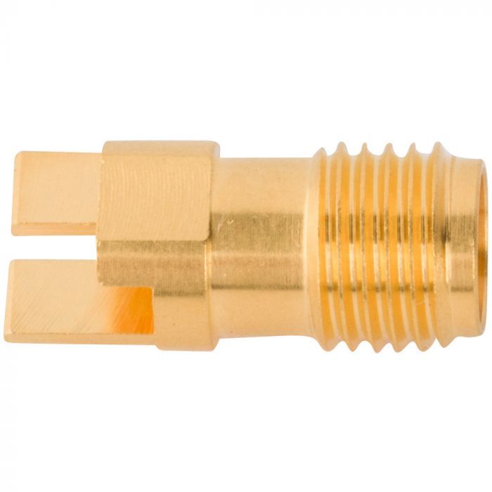 SMA PCB End Launch Jack 50 Ohm Round Flange with Flats High SMA PCB End Launch Jack 50 Ohm Round Flange with Flats High