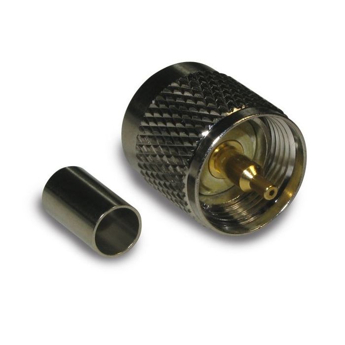 UHF Straight Crimp Plug RG-8X Times LMR-240 Optimized 50 Ohm | 182115