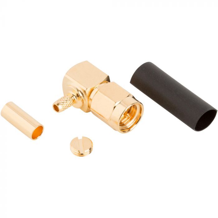 SMA Right Angle Crimp Plug RG-174 RG-188 RG-316 Times LMR SMA Right Angle Crimp Plug RG-174 RG-188 RG-316 Times LMR