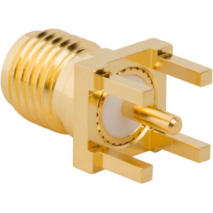 法螺貝ＮＯ−５０ＳＲ RP-SMA PCB Through Hole Straight Jack 50 Ohm | 132134RP