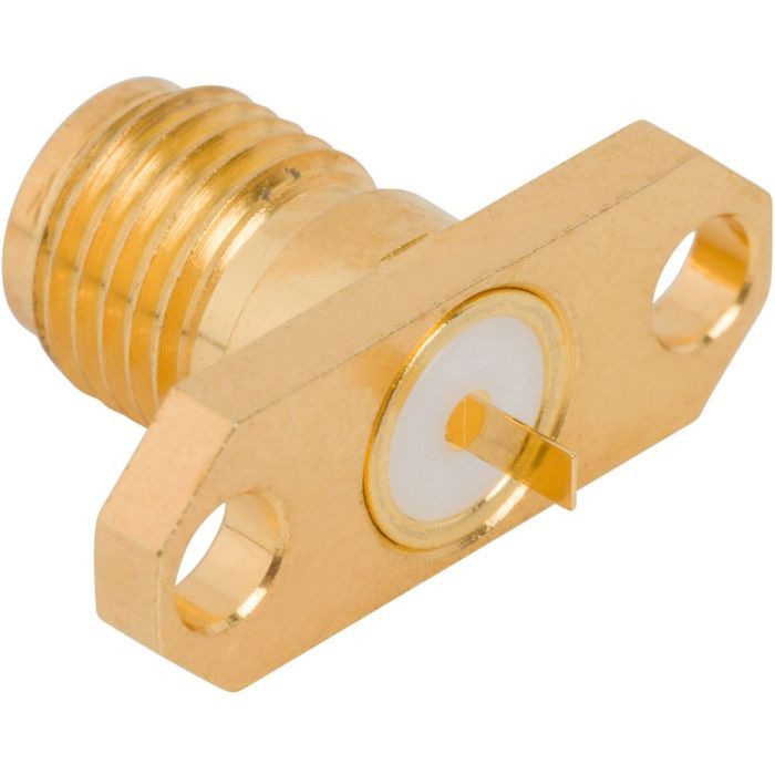 期間限定キャンペーン Jack Mount Panel SMA 2-Hole 132167 | Ohm 50 Tab Flat Flange 邦楽