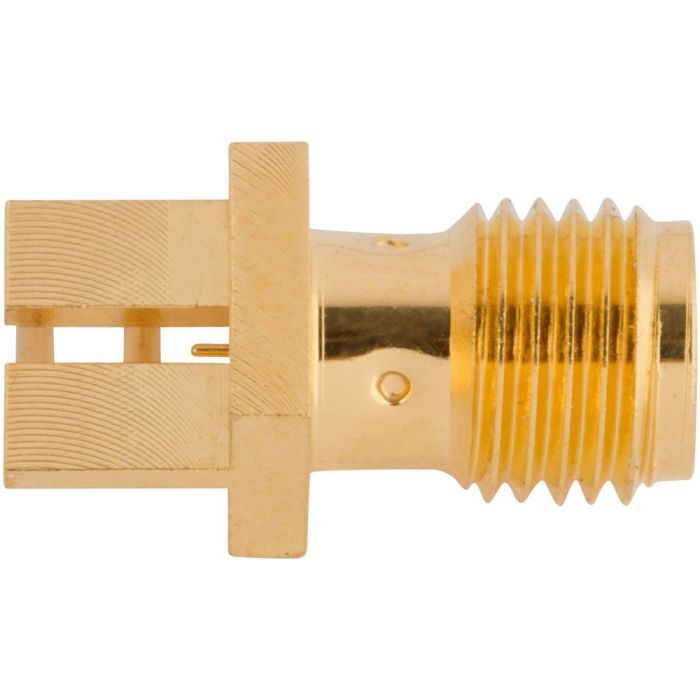 SMA PCB End Launch Straight Jack 50 Ohm Square Flange High